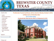 Tablet Screenshot of brewstercountytx.com